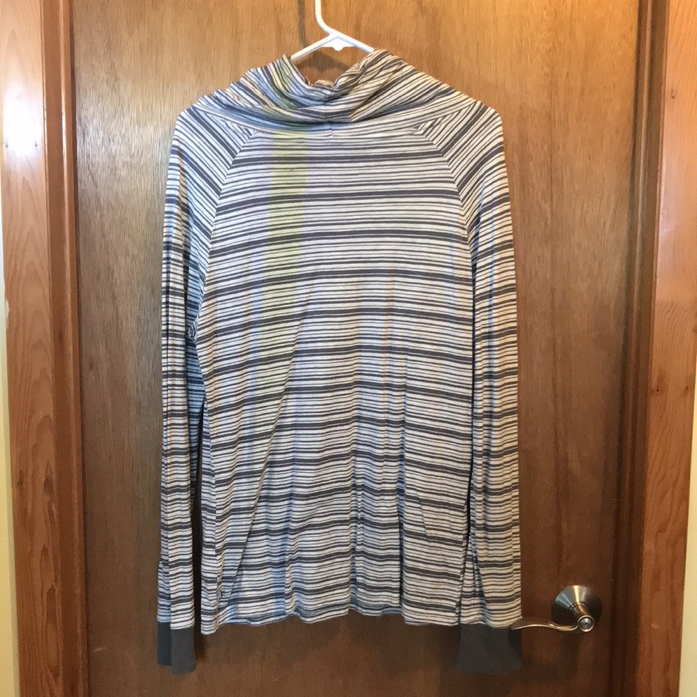Toad&Co 100% Organic Cotton Cowl Neck Long Sleeve Tunic Tee Womenโs Large - Picture 3 of 11